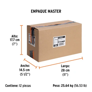Caja con 5000 clavos calibre 18, 50 mm para CLNE-18, Truper
