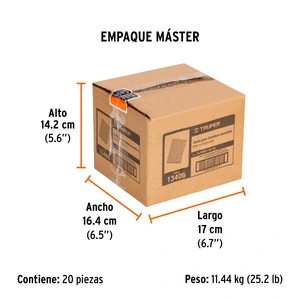 Caja con 10000 clavos calibre 23, 22 mm para CLNE-23, Truper