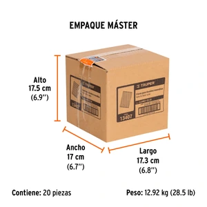Caja con 10000 clavos calibre 23, 25 mm para CLNE-23, Truper