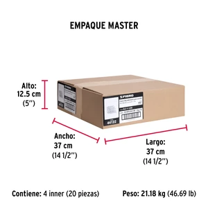 Fiero Bolsa con 1 kg de clavos para concreto galvanizados 1-1/2
