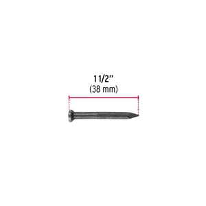 Blíster con 20 clavos negros para concreto 1-1/2