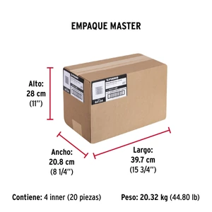 Bolsa con 1 kg de clavos para concreto negros 2-1/2
