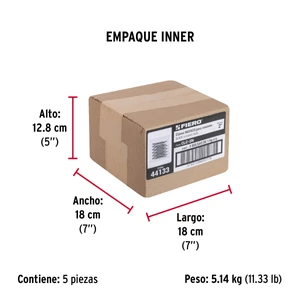 Bolsa con 1 kg de clavos para concreto negros 2