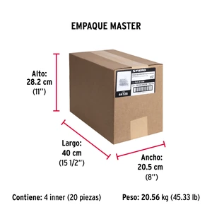 Fiero Bolsa con 1 kg de clavos para concreto galvanizados 3-1/2