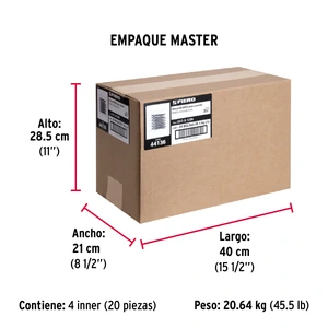 Bolsa con 1 kg de clavos para concreto negros 3-1/2