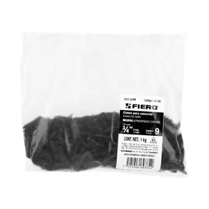 Bolsa con 1 kg de clavos para concreto negros 3/4