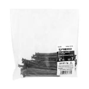 Bolsa con 1 kg de clavos para concreto negros 4