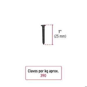 Kilo de clavos para concreto 1