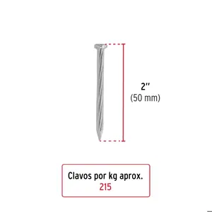 Fiero Kilo de clavos para concreto 2