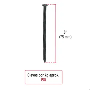 Kilo de clavos para concreto 3