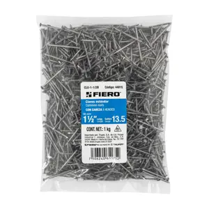 Bolsa con 1 kg de clavo estándar 1-1/2