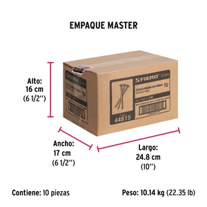 Bolsa con 1 kg de clavo estándar 1-1/2