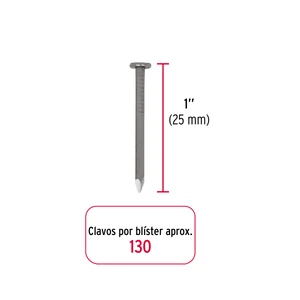 Blíster con 130 de clavo estándar 1