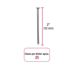 Blíster con 35 clavos estándar 2