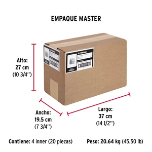 Bolsa con 1 kg de clavo estándar 4
