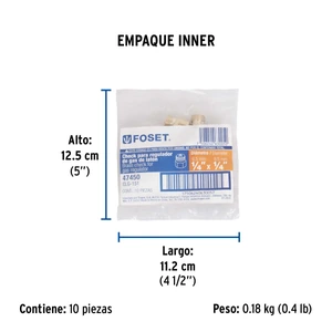 Check para regulador de 1/4