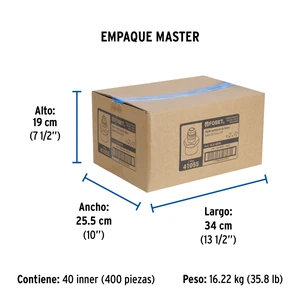 Niple campana de latón de 5/16