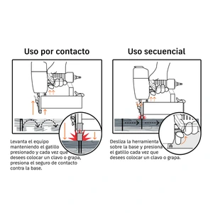Truper Clavadora y engrapadora neumática profesional, calibre 18