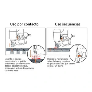 Clavadora neumática para clavo en rollo, 70mm, TRUPER