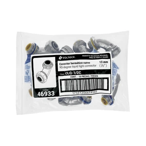 Conector curvo de 1/2