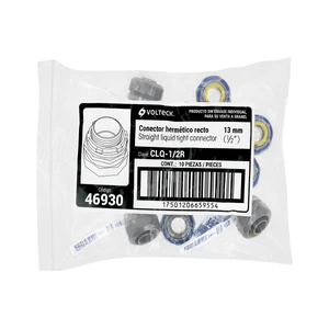 Conector recto 1/2