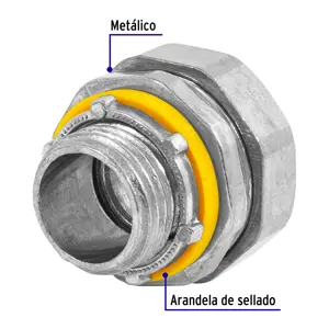 Conector recto 1/2