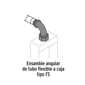 Conector curvo de 1