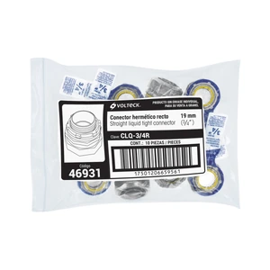 Conector recto 3/4