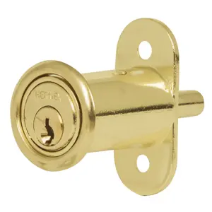 43569 / CM-20L Cerradura para mueble, modelo 20, latón, Hermex