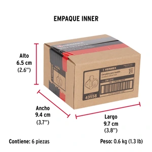 Cerradura para mueble, modelo 21, cromo, Hermex