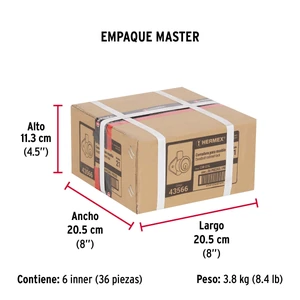 Cerradura para mueble, modelo 21, latón, Hermex