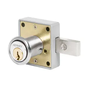 43560 / CM-26C Cerradura para mueble, modelo 26, cromo, Hermex