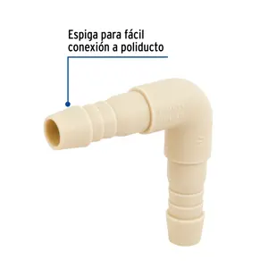 Codo 90° inserción de 1/2