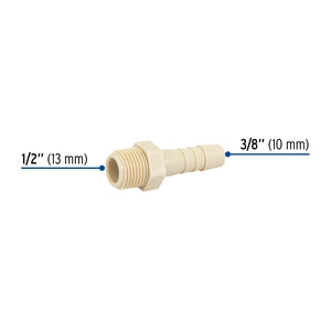 Adaptador inserción rosca exterior de 1/2