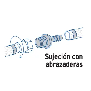 Adaptador inserción rosca exterior de 1