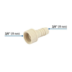 Adaptador hembra movible de polipropileno 3/4