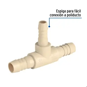 Foset Tee reducida inserción central 3/4
