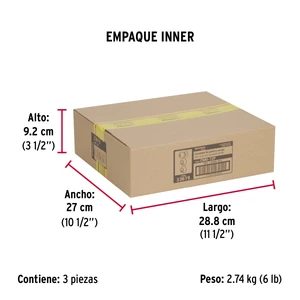 Hermex Combo cerraduras, llave-llave, latón brillante, Hemex Basic