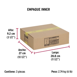 Combo cerraduras, llave-llave, latón antiguo, Hermex Basic