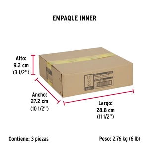 Combo cerraduras, llave-llave, cromo, Hermex Basic