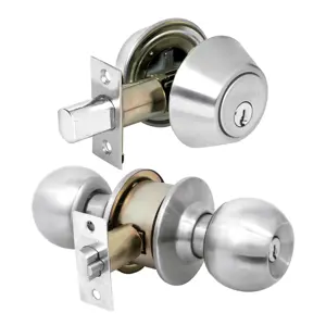 23621 / CMB-32P Combo cerraduras, llave-llave, cromo, Hermex Basic