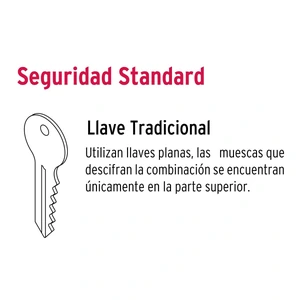Combo cerraduras, llave-mariposa, Negro, Hermex Basic