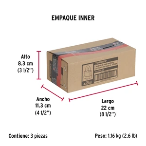 Hermex Candado laminado, recubierto de plástico, 50mm, blister