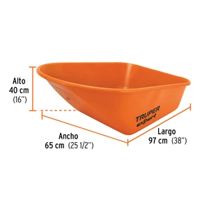 Concha para carretilla CAT- 60X, Truper Expert