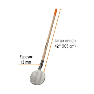 Coa agavera con mango de madera de 42