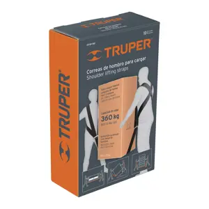 10764 / CO-HO-360 Correas de hombro para cargar, capacidad máx. 360 kg, Truper