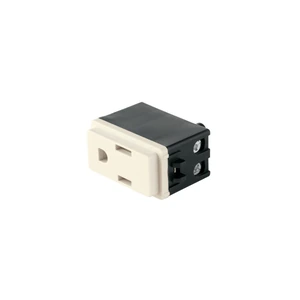 27230 / COA-BI Contacto 2 polos + tierra, marfil, línea Volteck Basic