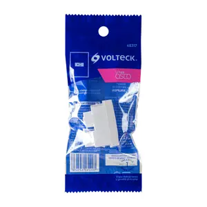 48317 / COA-OB Volteck Contacto sencillo, 2 polos + tierra, línea Oslo, blanco