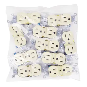 48311 / CODO-SG Volteck Contacto dúplex, 2 polos 3 hilos, Standard, granel, marfil