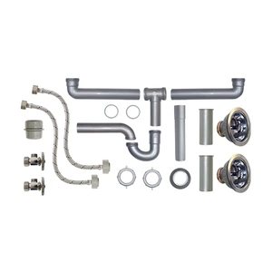 COFLEX-710631905239 / PS-F008 Paquete para instalación de Fregadero 2 tarjas con contracanasta para tubo de cobre